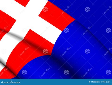 Kingdom of Sardinia Flag, Italy. Stock Illustration - Illustration of ...