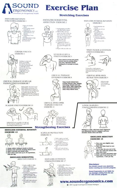 Exercise Poster | Cardiac rehab exercises, Health and safety poster ...