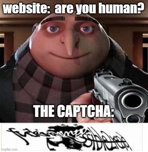 Gru Holding Gun Meme Template