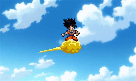 Goku Flying On Nimbus Ulsw Gif by EnderIcaro on DeviantArt