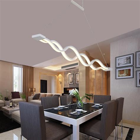 LED Pendant Lights Lamps Living Room Lights Modern Simple Newest Wave ...