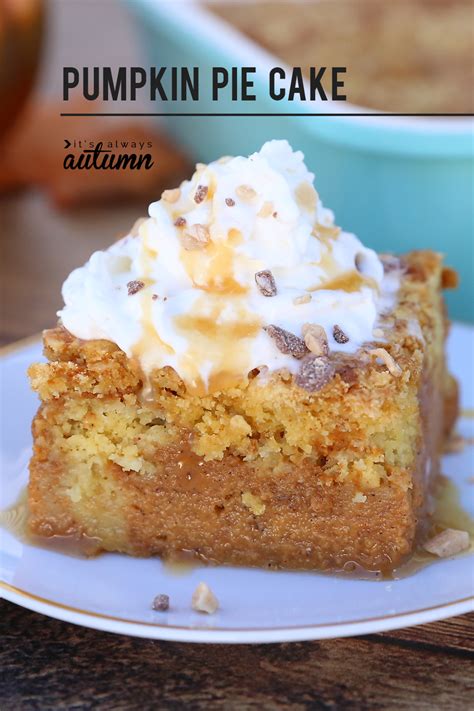 Easy pumpkin pie cake recipe {better than pumpkin pie!} - It's Always ...