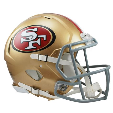 San Francisco 49ers Riddell NFL Full Size Speed Replica Football Helmet ...