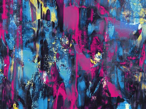 Pink And Blue Abstract Painting · Free Stock Photo