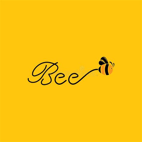 Bee logo template vector stock illustration. Illustration of nature ...