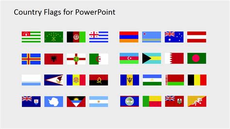 Country Flags Clipart for PowerPoint (A to B) - SlideModel