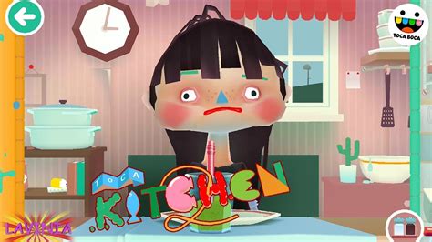 Toca boca video for children! Fun game toca kitchen 2! - YouTube