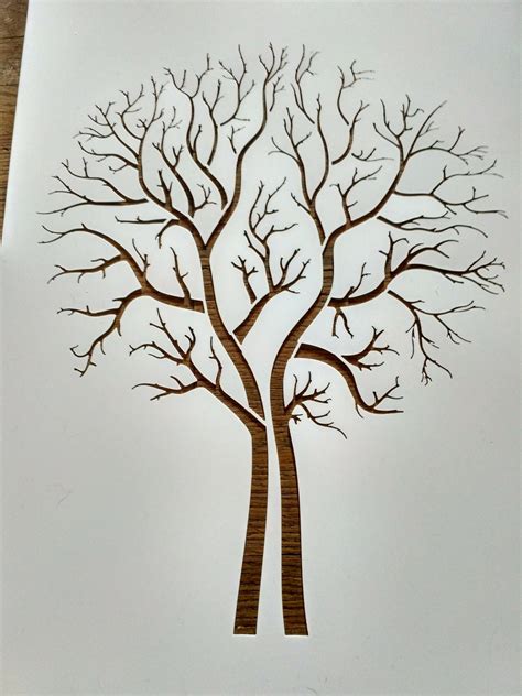 Tree Stencil Painting art supply wall art plastic