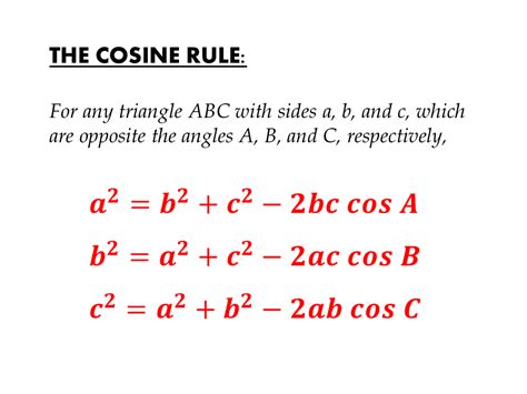 The Cosine Rule | IGCSE at Mathematics Realm