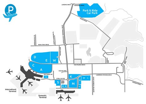 Auckland Airport Car Parking Map