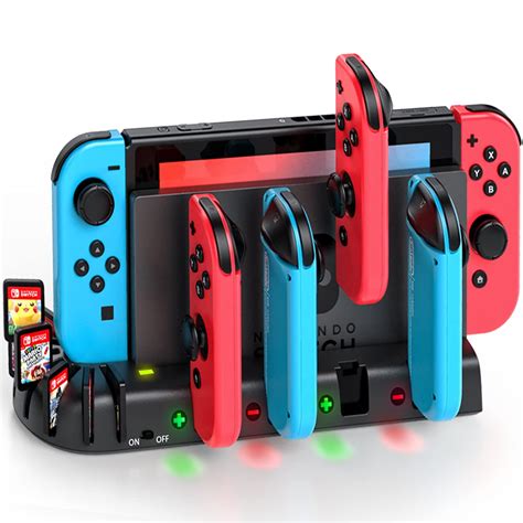 Switch Controller Charging Dock Station Compatible with Nintendo Switch ...