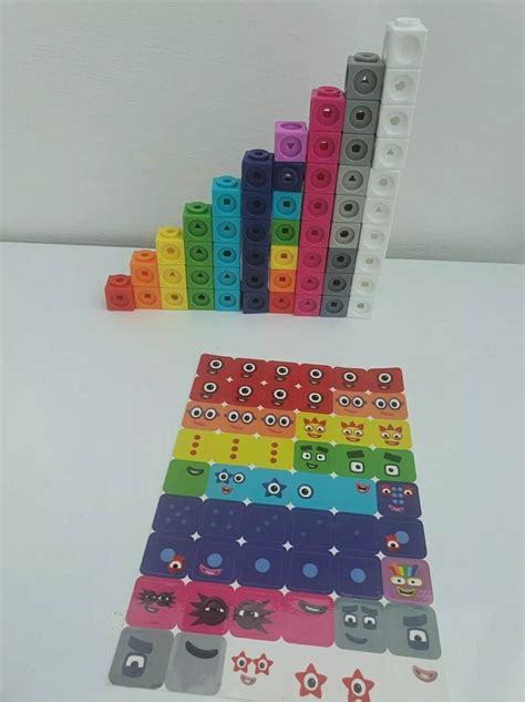 1-10 numberblocks number blocks mathslink cubes learning | Etsy