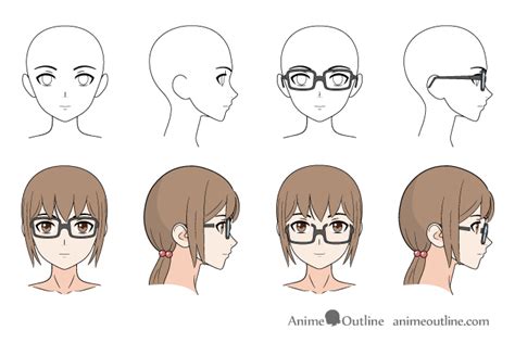 How to Draw Anime & Manga Glasses - AnimeOutline