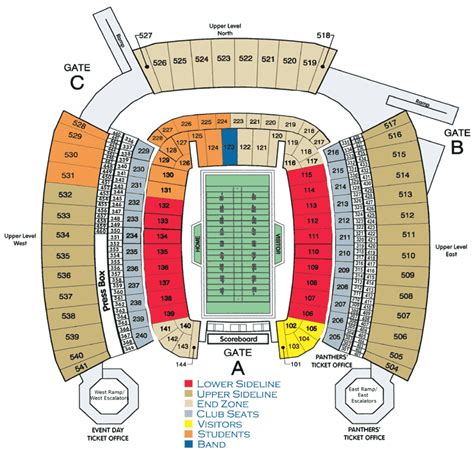 NFL Stadium Seating Charts, Stadiums of Pro Football