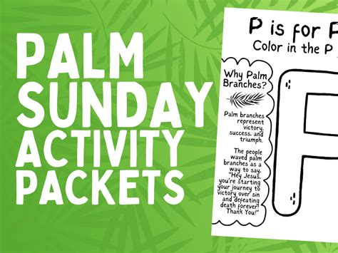 Palm Sunday Kids Activity Packet – Deeper KidMin