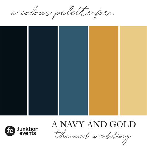 Navy & Gold Wedding Colour Palette | Winter Wedding Color Palette ...