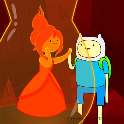 Finn and Flame Princess by Nyamas on DeviantArt