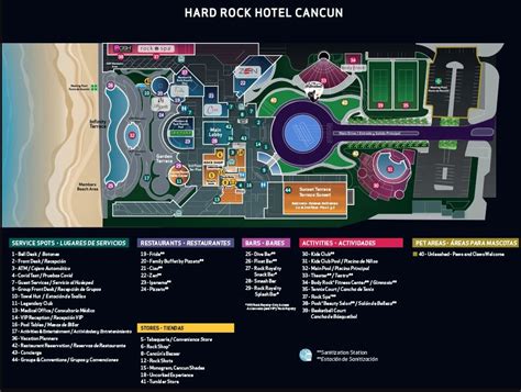 Resort Map | Hard Rock Hotel Cancun | Cancun, Mexico