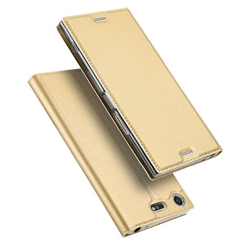 Flip Cover For Sony Xperia XZ1 Compact Case 4.6" Luxury PU Leather ...