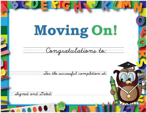 Image result for preschool moving up ceremony invitation | Certificate ...