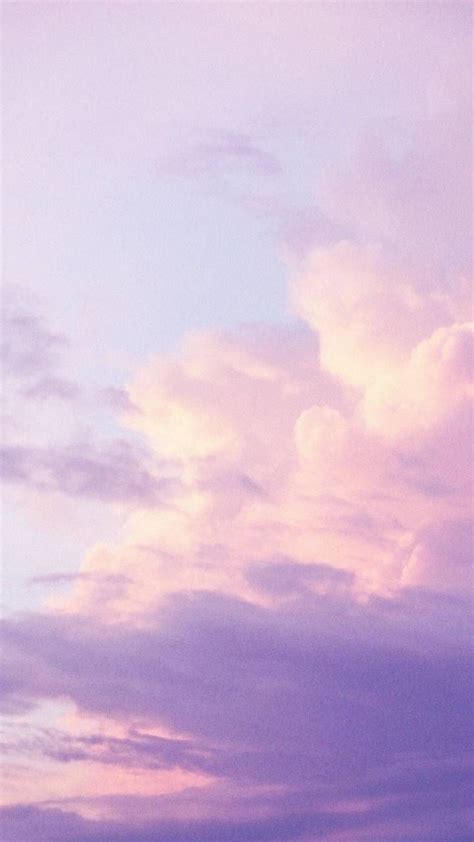 Wallpaper Aesthetic Purple Clouds - Download Free Mock-up