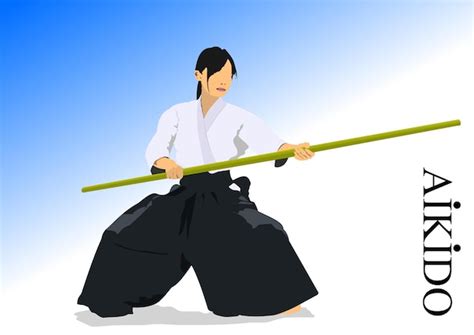 Premium Vector | Oriental combat sports aikido colored 3d vector ...