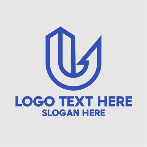 Blue Geometric Letter U Logo | BrandCrowd Logo Maker | BrandCrowd ...