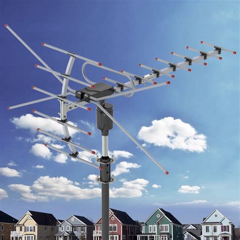 Veryke TV Antenna, Amplified Antenna with Omni-directional 360 Degree ...