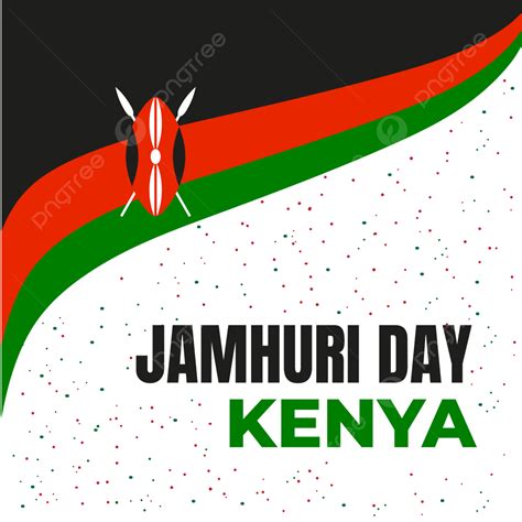 Independence Day Flag Vector Art PNG, Kenya Jamhuri Day Independence ...