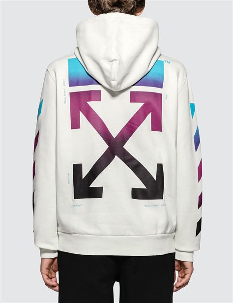 Lyst - Off-White C/O Virgil Abloh Diag Gradient Zip Hoodie in White for Men