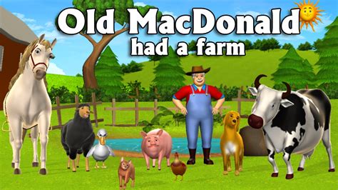 Old MacDonald Had A Farm - 3D Animation English Nursery Rhymes & Songs ...