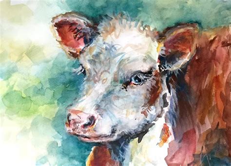 Inspired to Paint: Speed Painting Cow Watercolor Video | Bryarton Farm