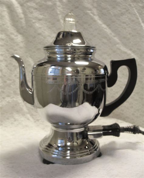 Vintage Farberware Electric Coffee Percolator Pot Art Deco Chrome from ...