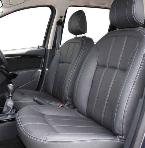 Dacia Duster Ambience Black Leather with Silver Stitching | Trim Technik