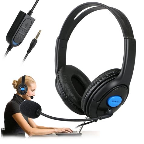 Headphone With Mic for PS4 Wired Gaming Headset Headphones with ...