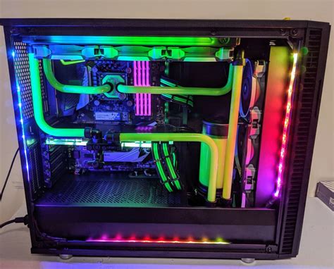 Custom Hardline Liquid Cooled Gaming PC - i9 9900k 5.20GHz - (2) RTX ...