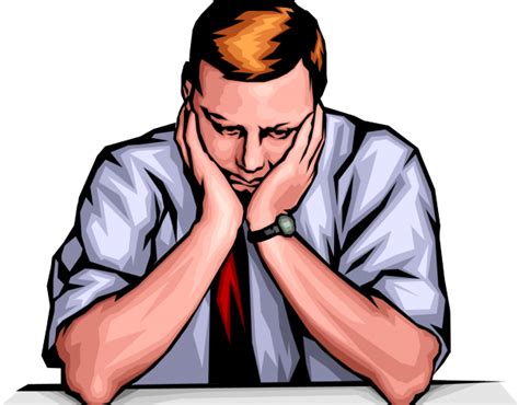 Sadness Clipart Male - Sad Man Cartoon Png Transparent Png - Full Size ...