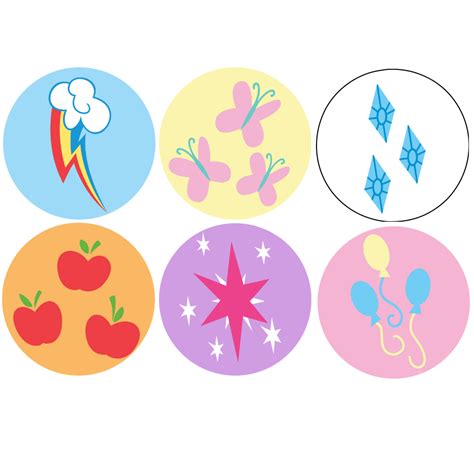 GeekBadge | My Little Pony Cutie Marks 1" Buttons | Online Store ...