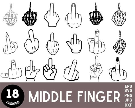 Middle Finger Svgmiddle Finger Cricut Middle Finger - Etsy Hong Kong