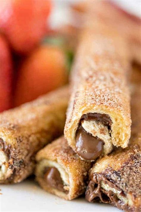 Nutella French Toast Roll-Ups - Princess Pinky Girl