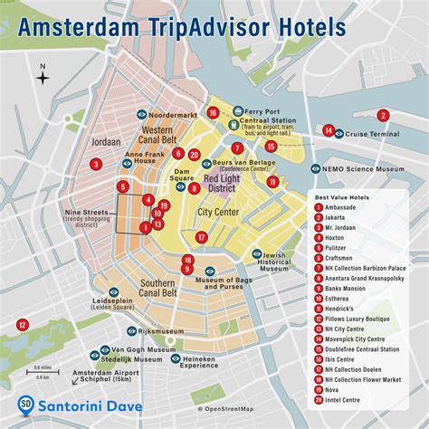 AMSTERDAM HOTEL MAP