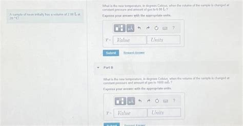 Solved A sample of neon initially has a volume of 2.00 L at | Chegg.com