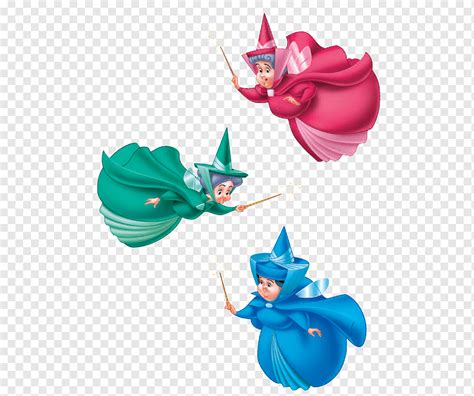 three Disney fairy illustration, Princess Aurora Disney Fairies ...