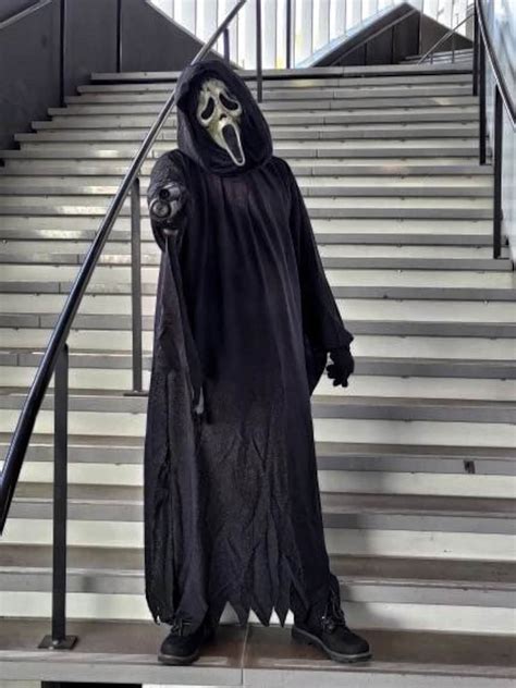 Scream 6 Full Costume, Ghostface Mask, Aged Billy Mask, Scream Mask ...