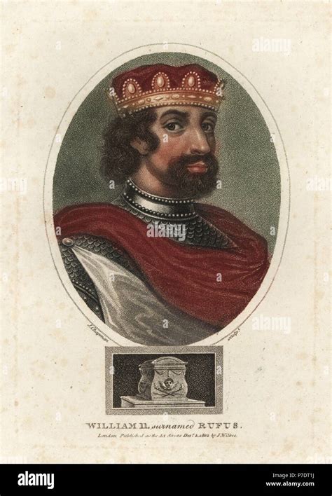 Portrait of William II or William Rufus, (c1056-1100), King of England ...