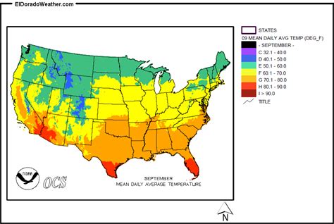 United States Temperature Map | Color 2018