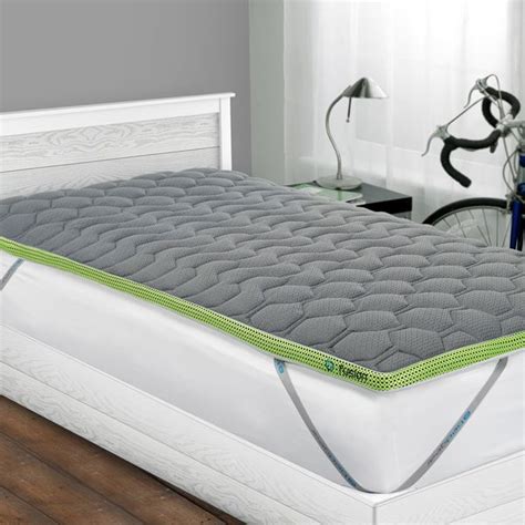 Bedgear Fusion Dri-Tec 2-inch Twin/Twin XL-size Latex Mattress Topper ...