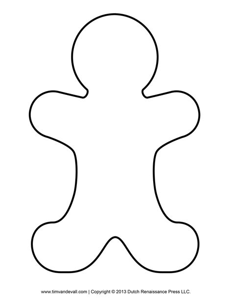 Gingerbread Man Template & | Clipart Panda - Free Clipart Images