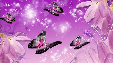 Purple Butterfly Wallpaper - WallpaperSafari