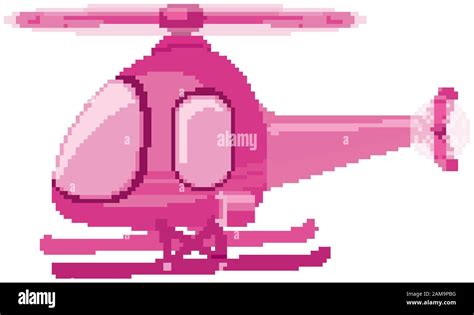 Isolated helicopter in pink color illustration Stock Vector Image & Art ...